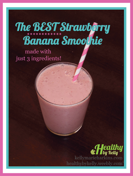 The best strawberry banana smoothie